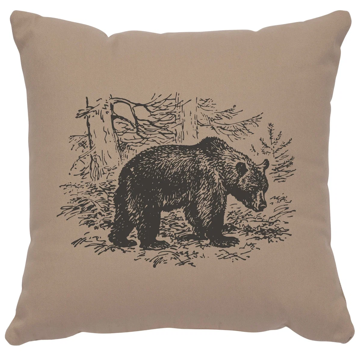 Exclusive quot Bear Scene quot Image Pillow - Cotton Alabaster Functional
