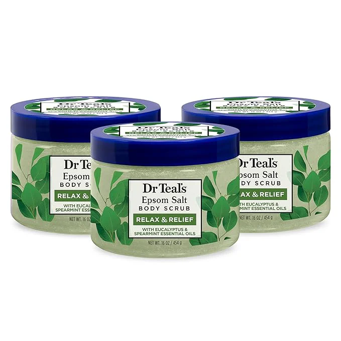 Smooth Dr Teal's Pure Epsom Salt Body Scrub Relax Relief Responsible