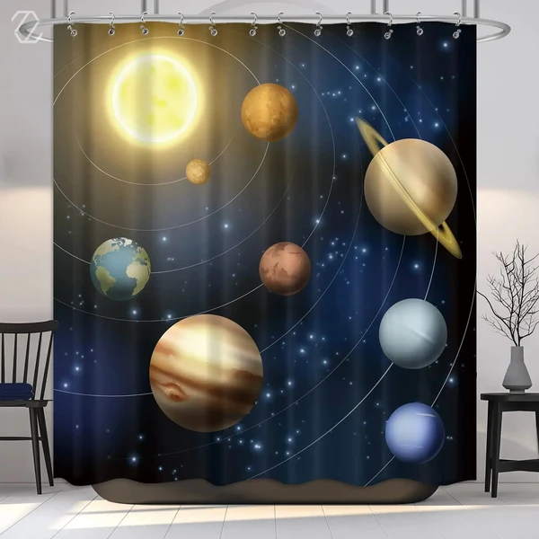 Quality Space Shower Curtain High-Performance