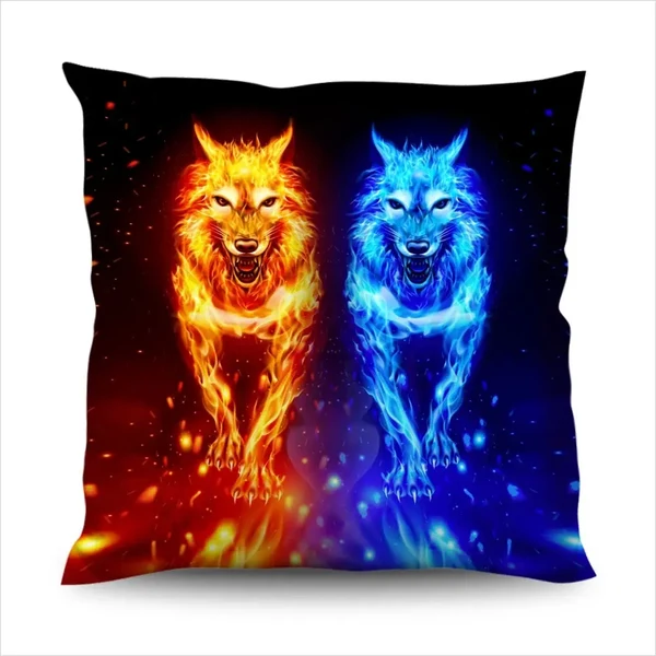 Expertly Made Wolf Cushion Cover Durable