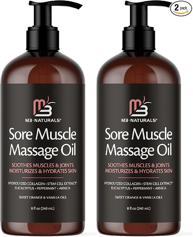 Effective Arnica Sore Muscle Massage Oil for Massage Therapy Versatile