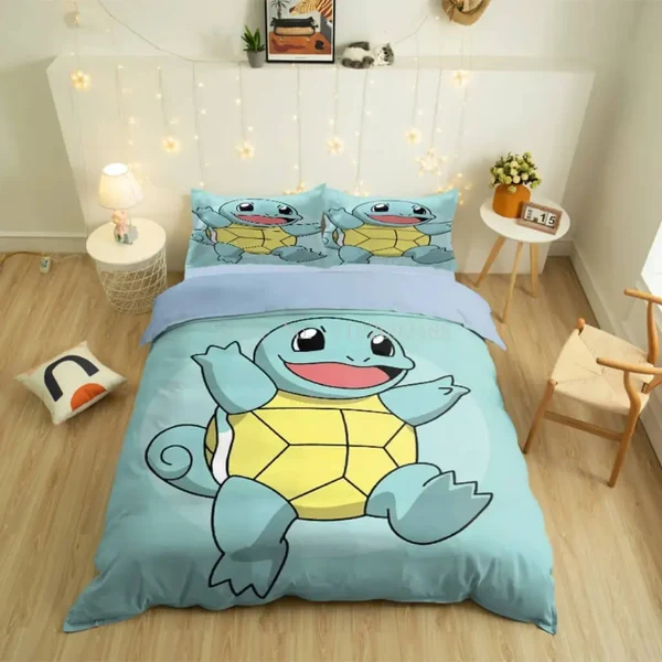 Flexible Squirtle Pokemon Duvet Cover Durable