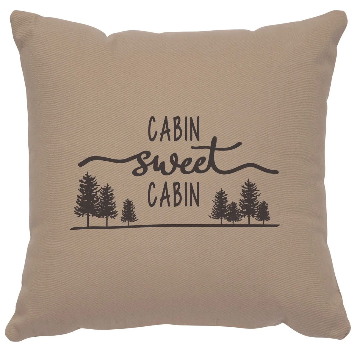World-Class quot Sweet Cabin quot Image Pillow - Cotton Alabaster Original Design