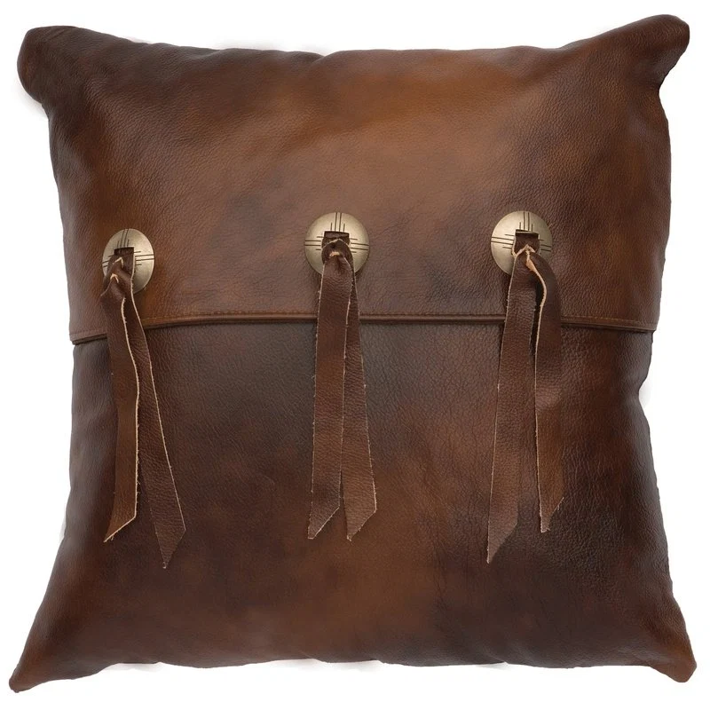 Selected Harness Leather Pillow II 16x16 Practical