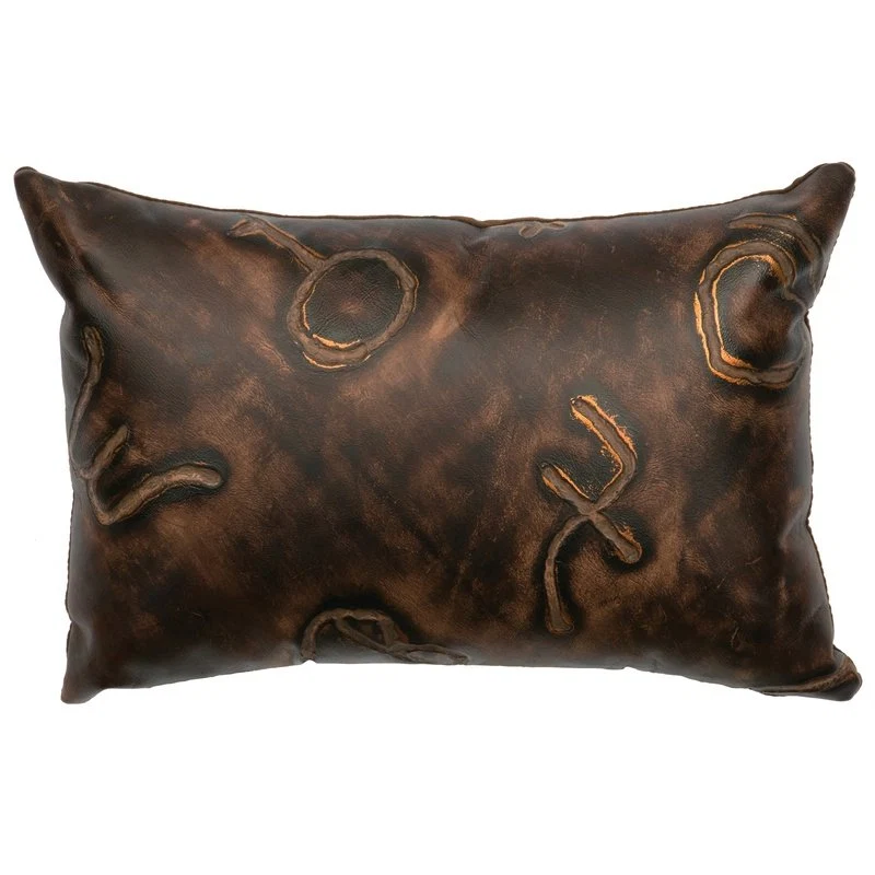 Classic Cosmo Leather Pillow 12 quot x18 quot Unique
