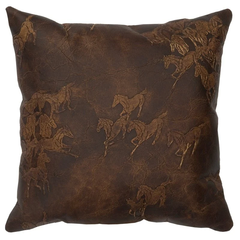 Responsible Settler Leather Pillow 16 quot x16 quot Soft