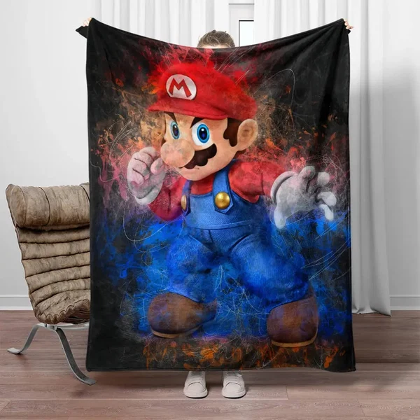 Original Super Mario Throw Blanket Advanced
