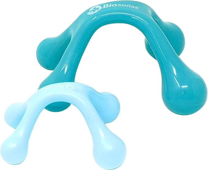 Minimalist BioSwiss 2-Pack Handheld Full Body Massager 4-Leg Pressure Point Tool Relaxed