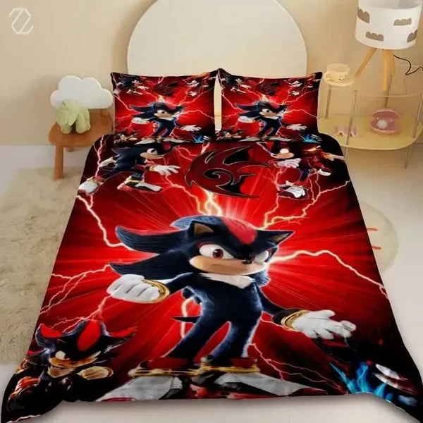 Artisan Sonic Cartoon Quilt Cover Fine