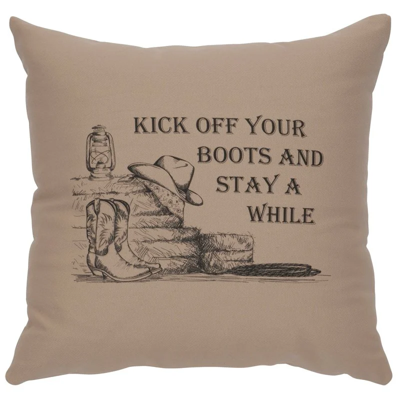 Responsible quot Kick off Boots quot Image Pillow 16x16 Powerful