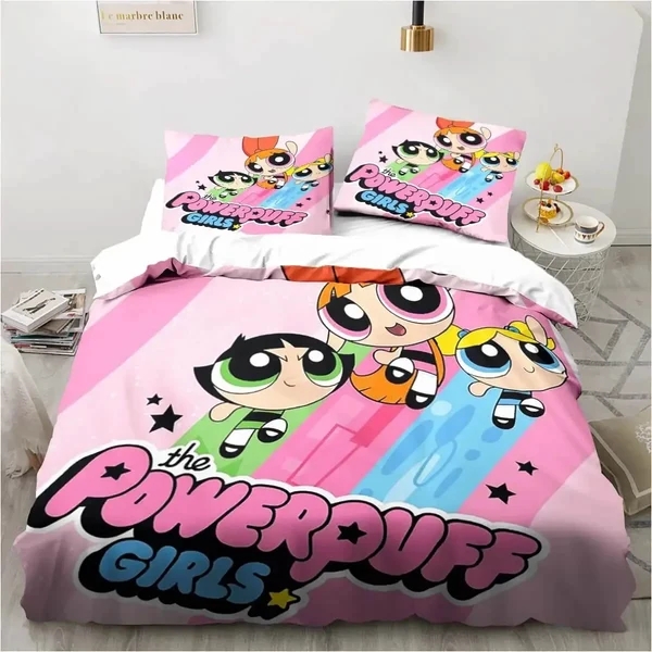 Fine Powerpuff Girls Cartoon Doona Cover Artisan