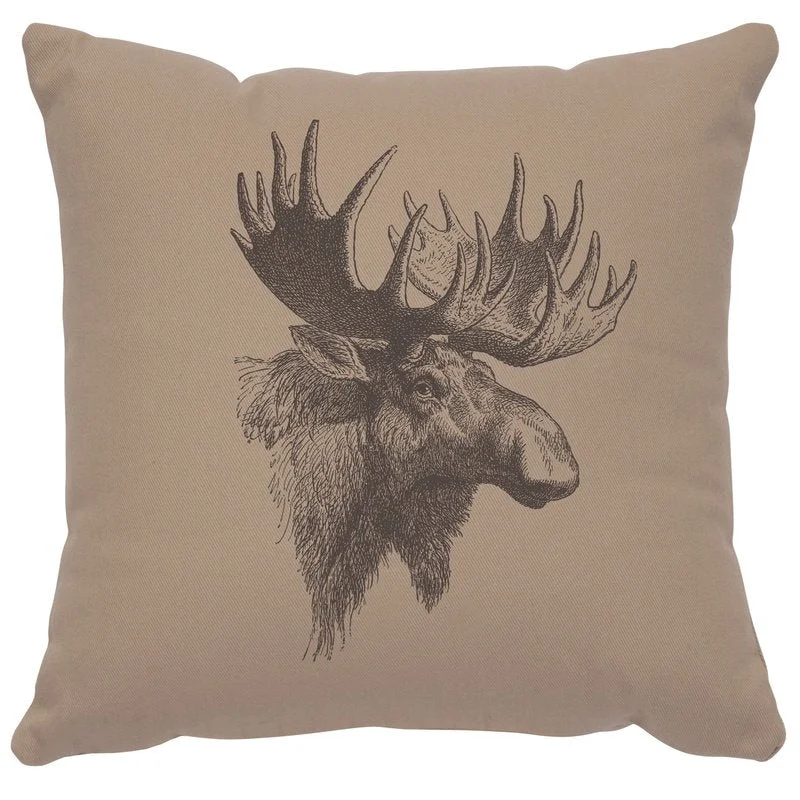Secure quot Moose Profile quot Image Pillow 16x16 Trendy