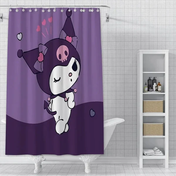 Green Kuromi Shower Curtain Pure