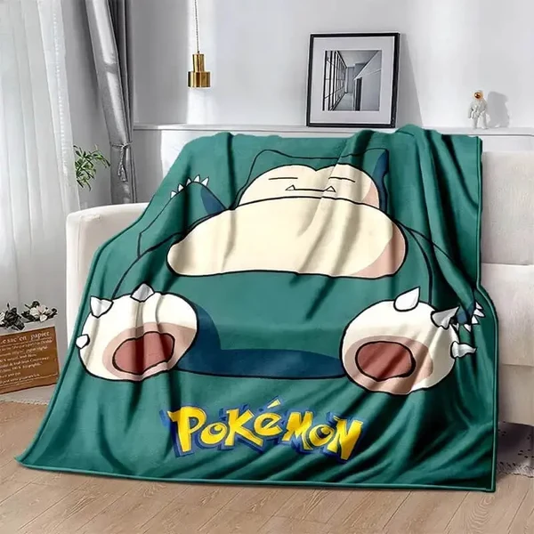 Certified Snorlax Pokemon Throw Blanket Premium