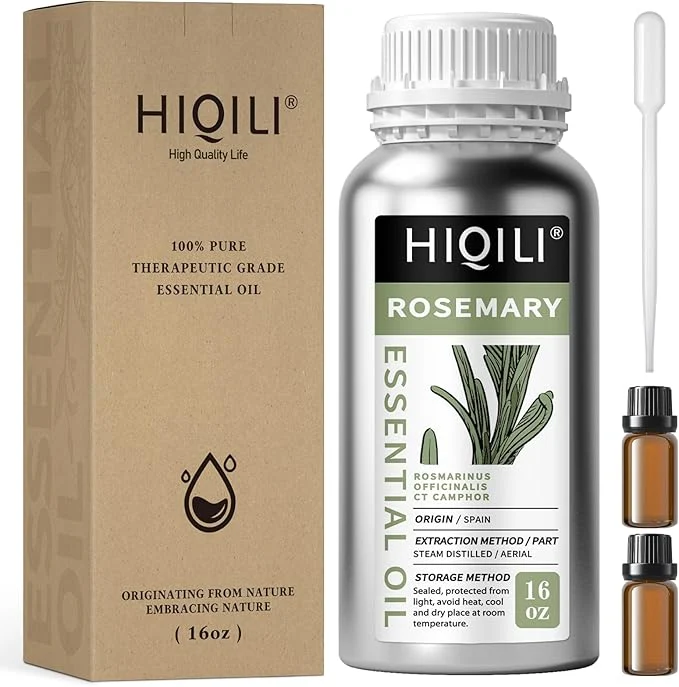 Prestigious HIQILI Rosemary Oil for Hair Growth Add to Shampoo Conditioner Pure Quality