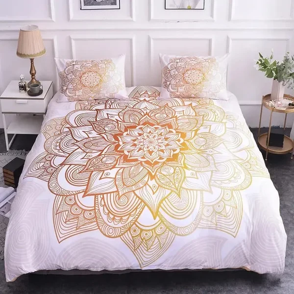 Clean Mandala Quilt Cover Minimalist