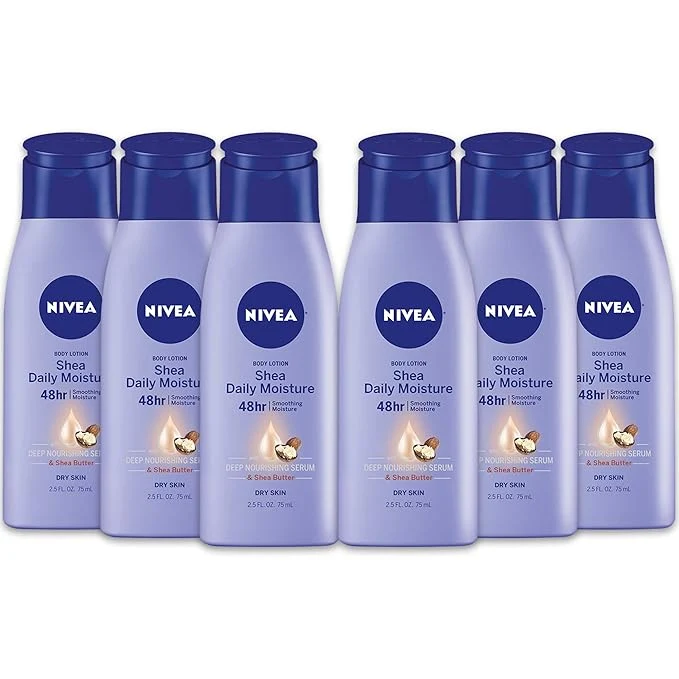 Clean NIVEA Shea Nourish Body Lotion for Dry Skin Authentic