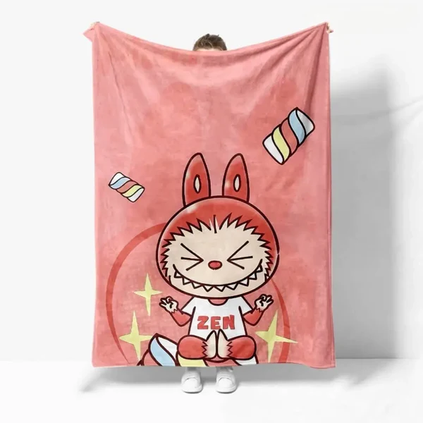 Premium Material Labubu Throw Blanket Official