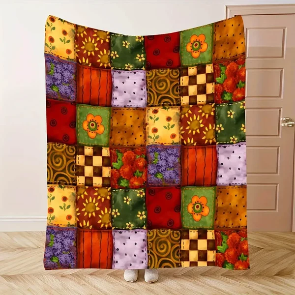 Safe Vintage Floral Throw Blanket Secure