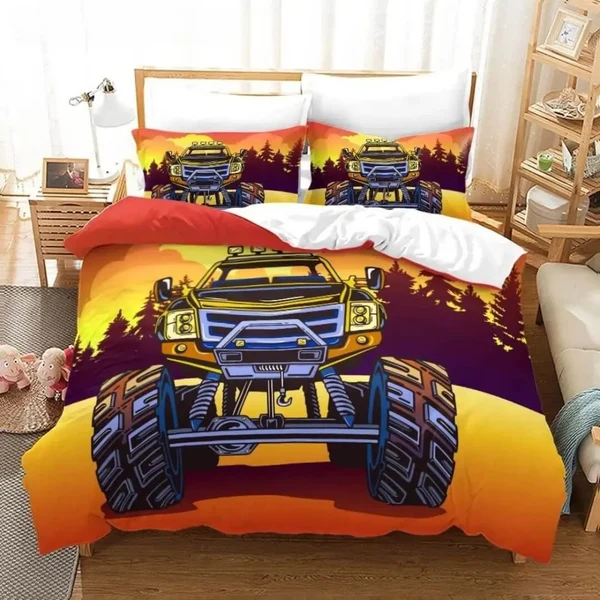 High-Quality Monster Jam Truck Doona Cover Solid