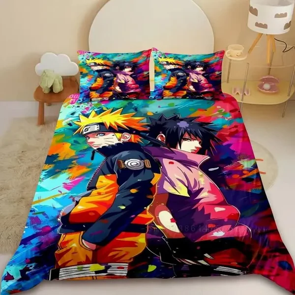 Durable Anime Naruto amp Sasuke Bedding Set Prestigious