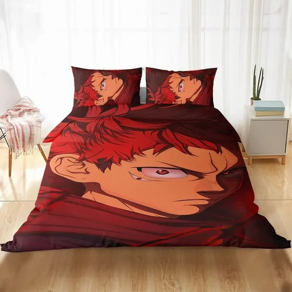 Minimalist Anime Jujutsu Kaisen Itadori Yuji Duvet Cover Outstanding