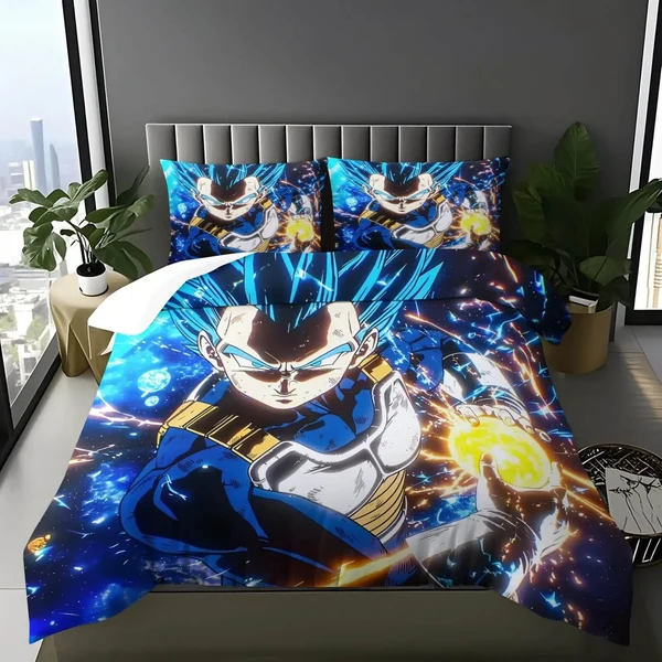 Dependable Anime Dragon Ball Z Vegeta Super Saiyan Duvet Cover Detailed