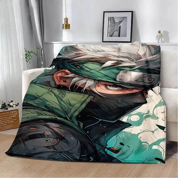 Smooth Anime Naruto Kakashi Hatake Throw Blanket Excellent