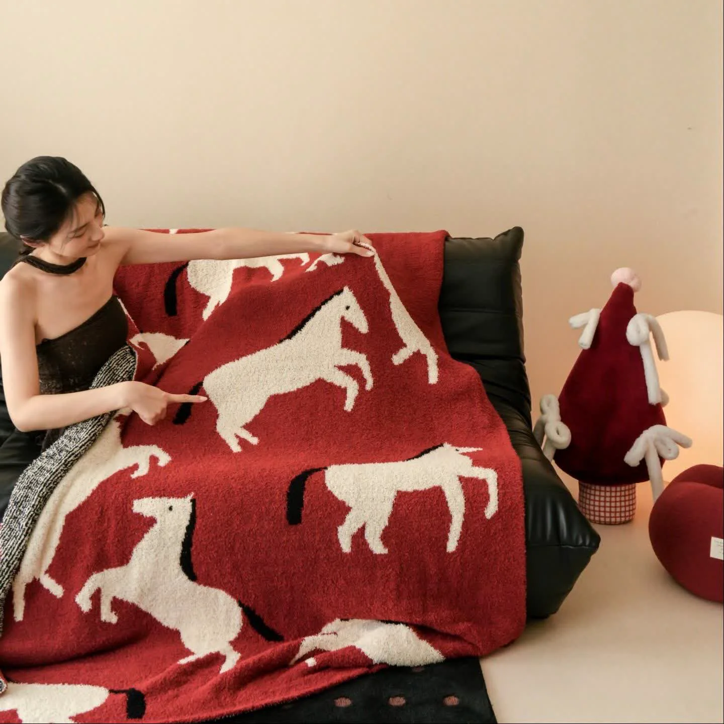 Trusted Ownkoti Artistic Equestrian Silhouette Throw Blanket Premium Material