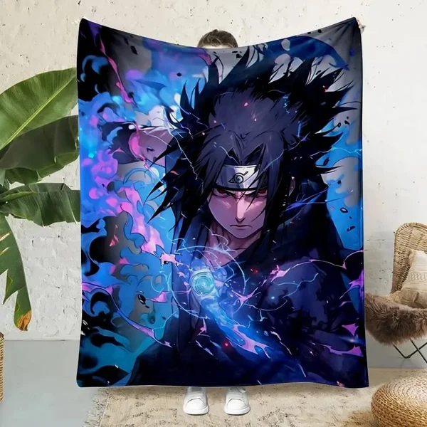 Reusable Sasuke Uchiha Throw Blanket Luxury
