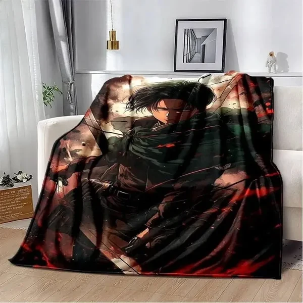 Genuine Attack On Titan Levi Throw Blanket Long-Lasting