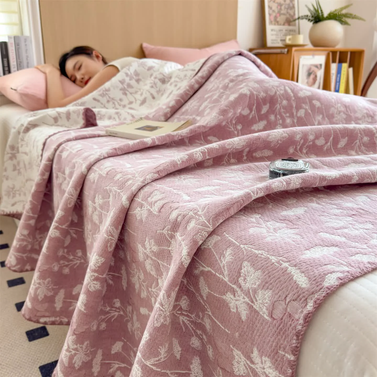 Elegant Ownkoti Cottagecore Aesthetic Cotton 3-Layer Gauze Quilt Reliable