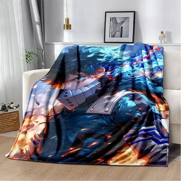 Traditional Izuku Midoriya Throw Blanket Smooth