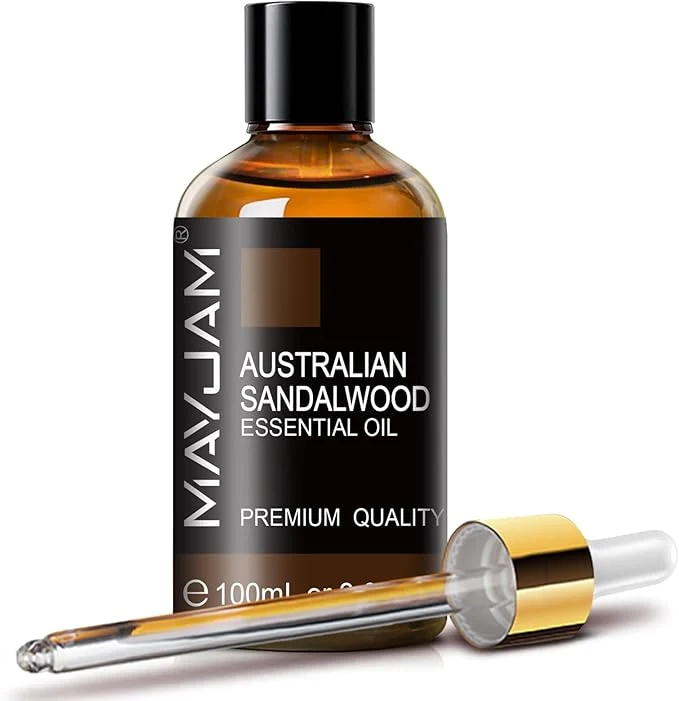 Detailed MAYJAM Australian Sandalwood Essential Oils 3.38 FL.OZ Pure Australian Authentic