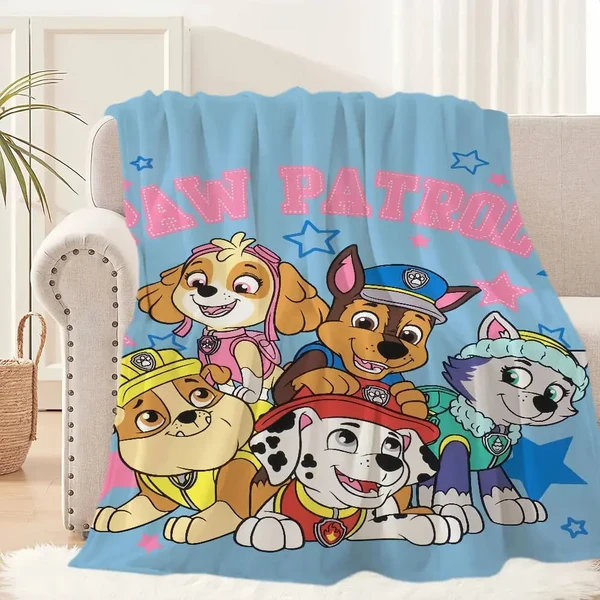 Casual Paw Patrol Throw Blanket Smooth