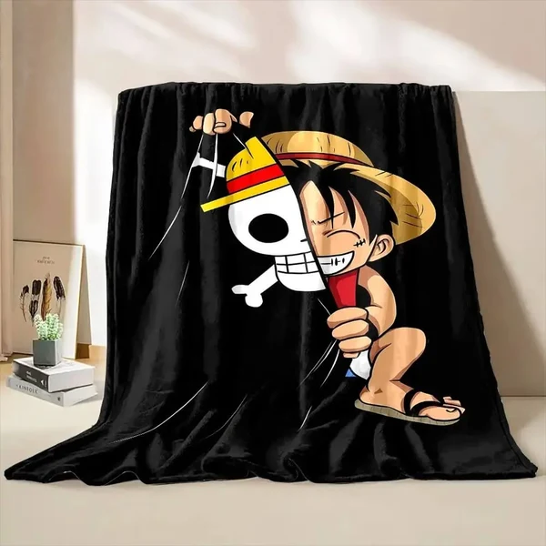 Premium Material One Piece Anime Luffy 3D Throw Blanket Powerful