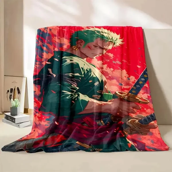 Eco-Friendly 3D Anime One Piece Zoro Throw Blanket Innovative