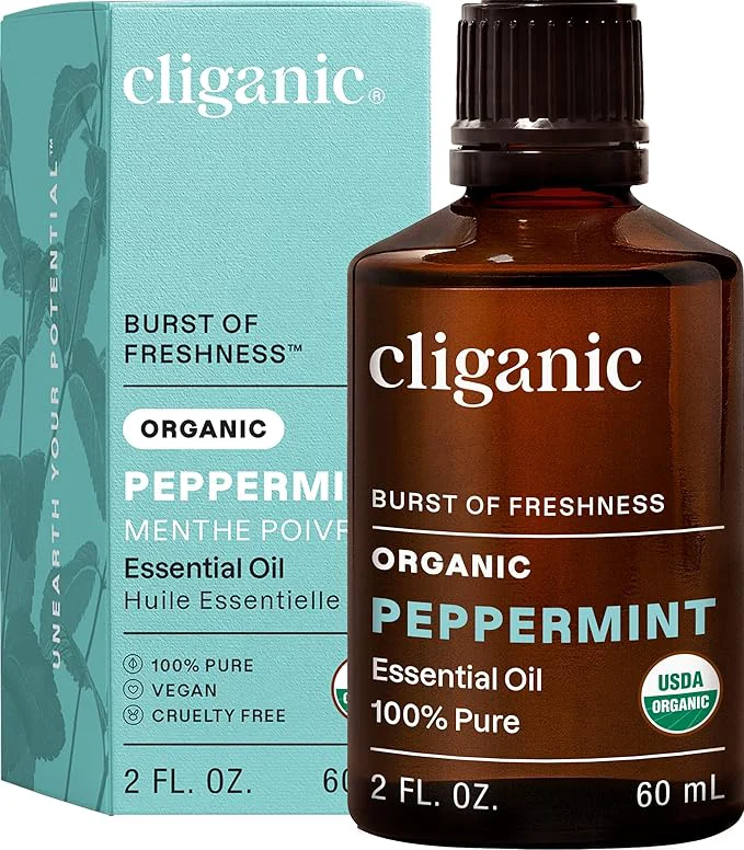 Crafted Cliganic Organic Peppermint Essential Oil Next-Generation