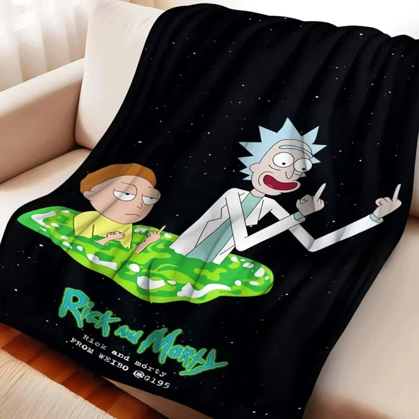 Comfortable Rick and Morty Throw Blanket Innovative
