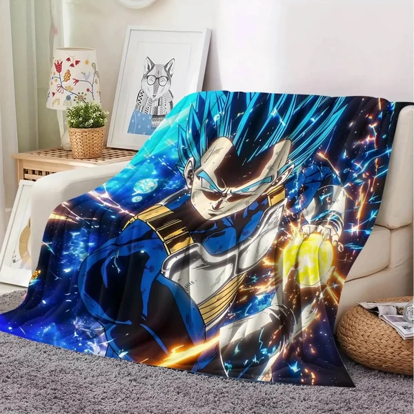 Dependable Dragon Ball Z Vegeta 3D Throw Blanket Specialty