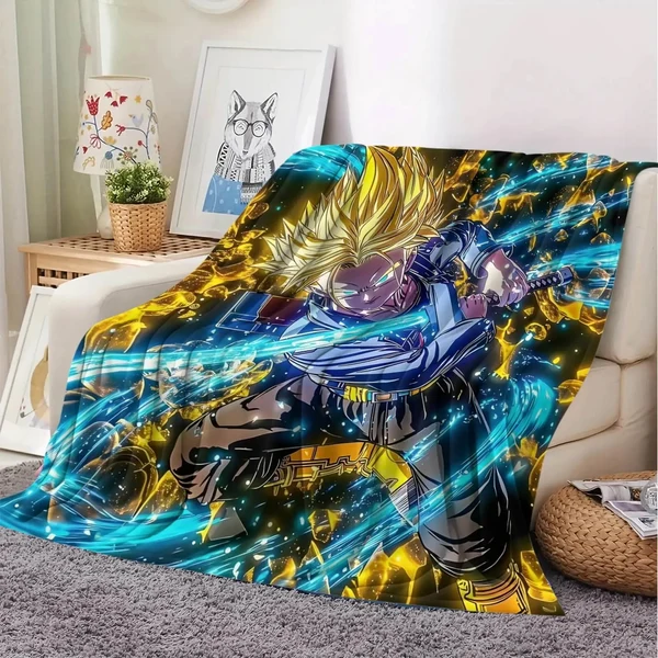 Elite Anime Dragon Ball Z Trunk Throw Blanket Smart