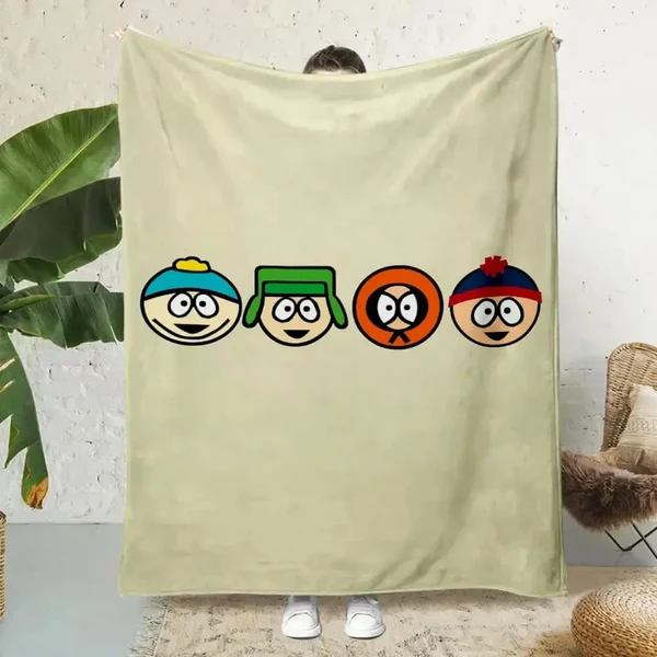 Fine Crafted South Park Throw Blanket Long-Lasting