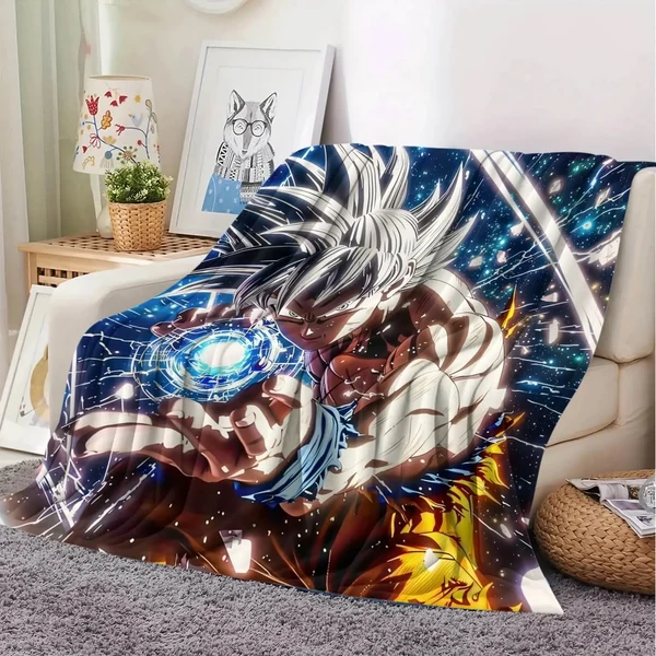Durable Anime Dragon Ball Z Goku Throw Blanket Top-Quality