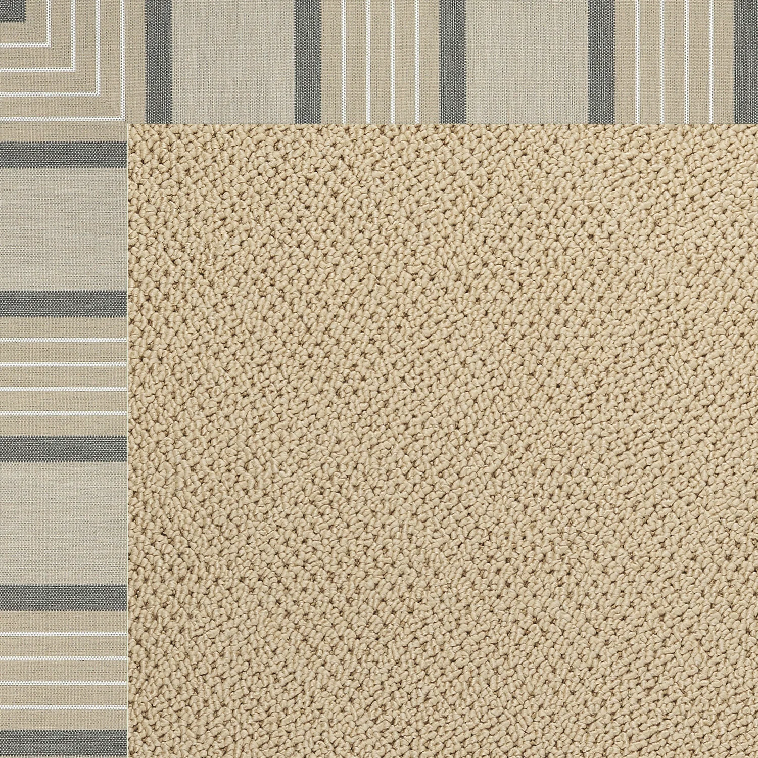 Traditional Creative Concepts Rug – Cane Wicker Cove Pebble Functional