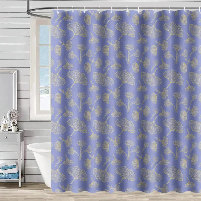 Prestigious Ownkoti Ginkgo Inspired Print Shower Curtain Flexible