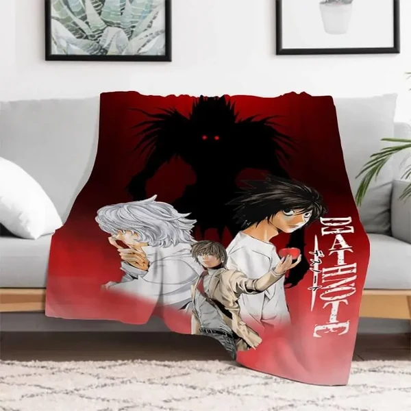 Authentic Death Note 3D Blanket Throw User-Friendly