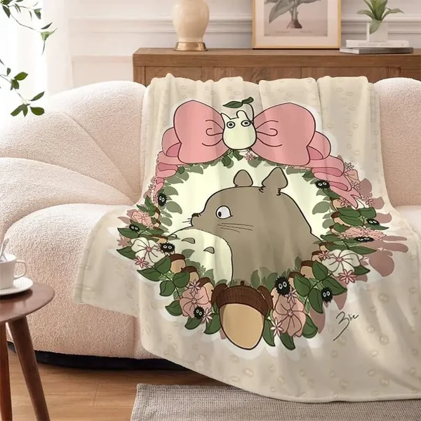 Healthy My Neighbor Totoro Throw Blanket Traditional