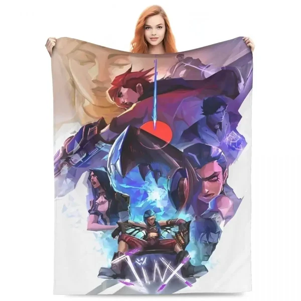 Official Arcane League Of Legends Throw Blanket Smart