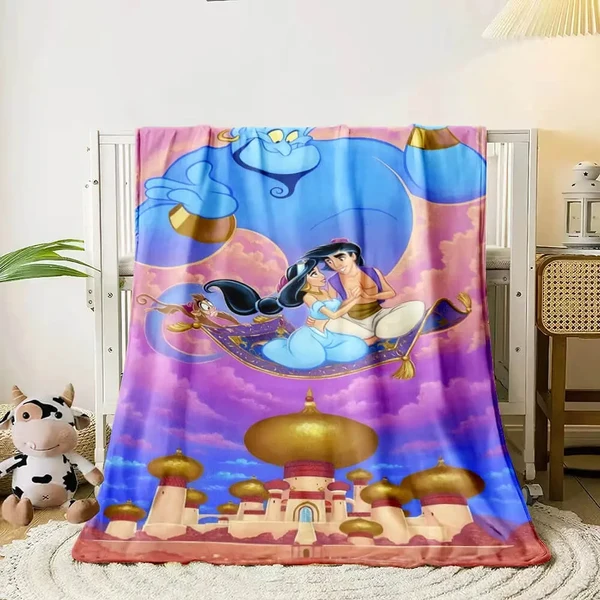 Proven Aladdin Cartoon Throw Blanket Durable