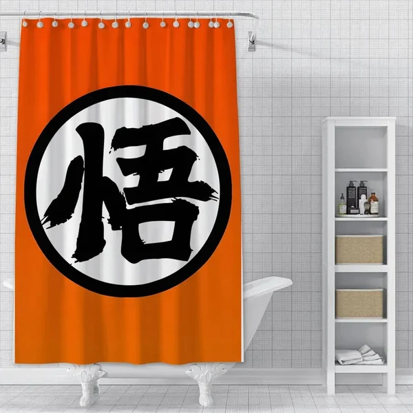 Eco-Friendly Dragon Ball Z Shower Curtain Secure